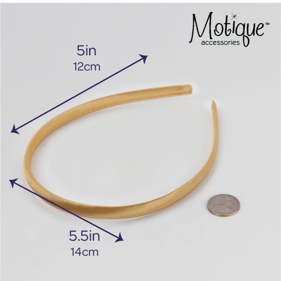 Thin Satin Headbands Women Girls 4 Pack Gold No Slip Tangle-Free - Picture 6 of 6